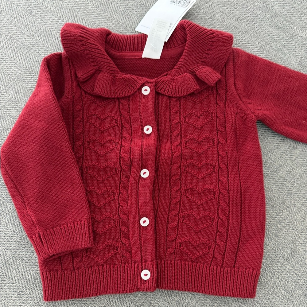 H&M Deep Red Knit Pullover